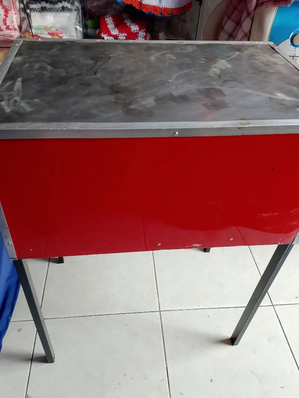 Bancada de ferro para todos os tipos,  máquina de crepes, pastel, algodão doce. - Foto 2