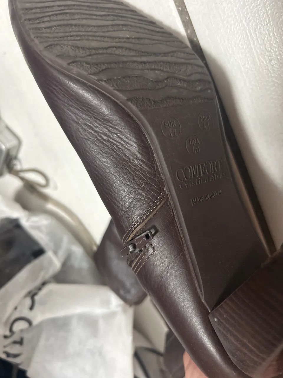 Bota Marrom Couro legítimo  - Foto 4