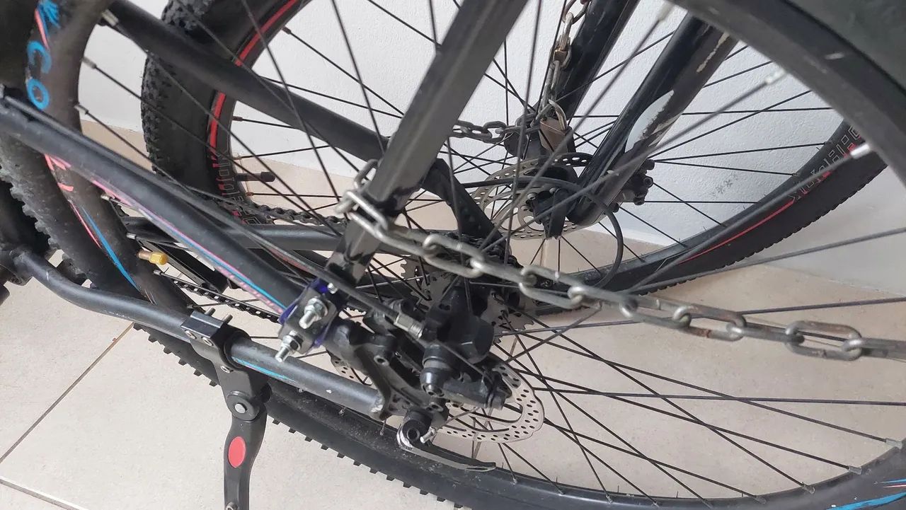 Bicicleta alumínio 29 completa aceito cartão  - Foto 3