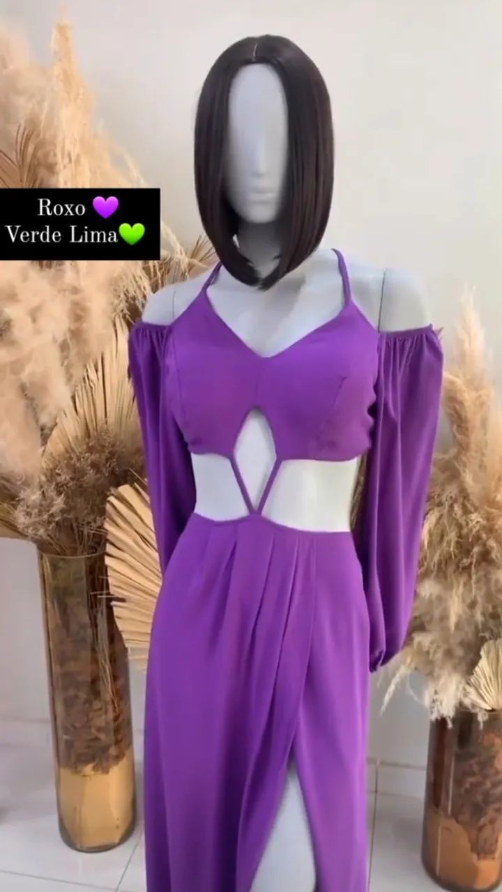 Vestido Vinho Viscose Tamanho Único - Foto 2