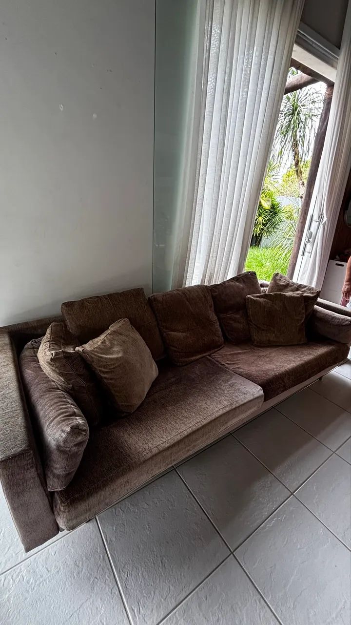 VENDO SOFÁ RETRÁTIL 4 LUGARES 2.60m - Foto 3
