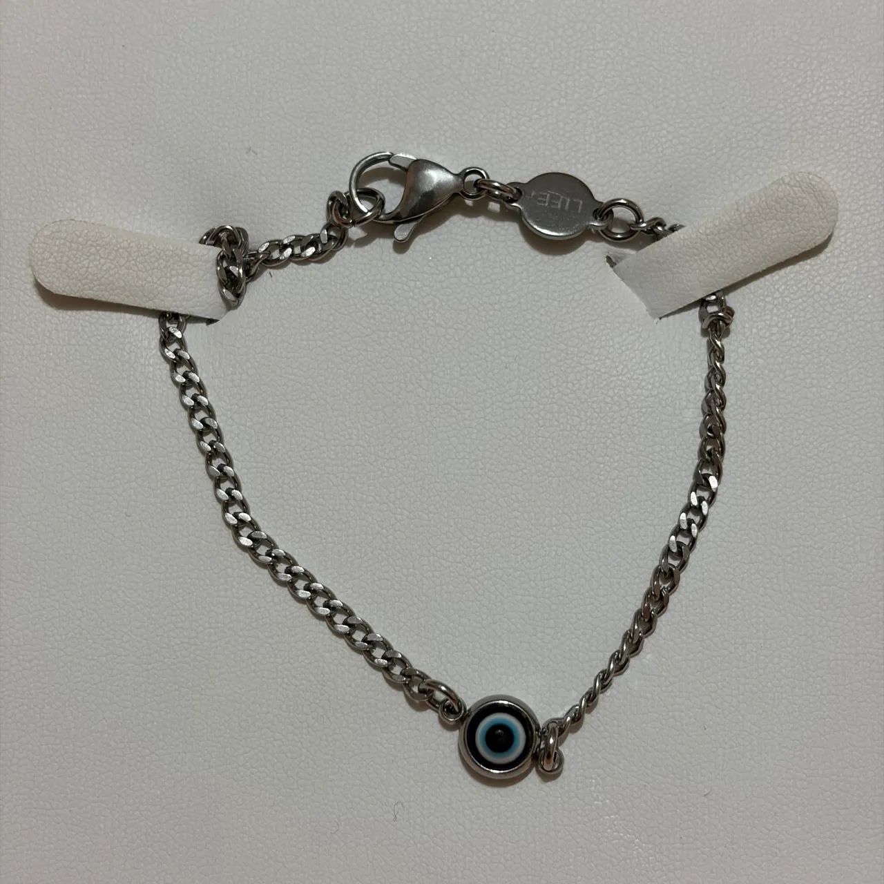 pulseira life vivara olho grego em aço