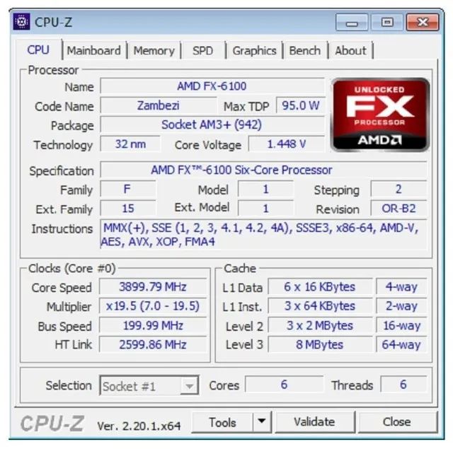 Processador AMD FX 6100! Perfeito! - Foto 2