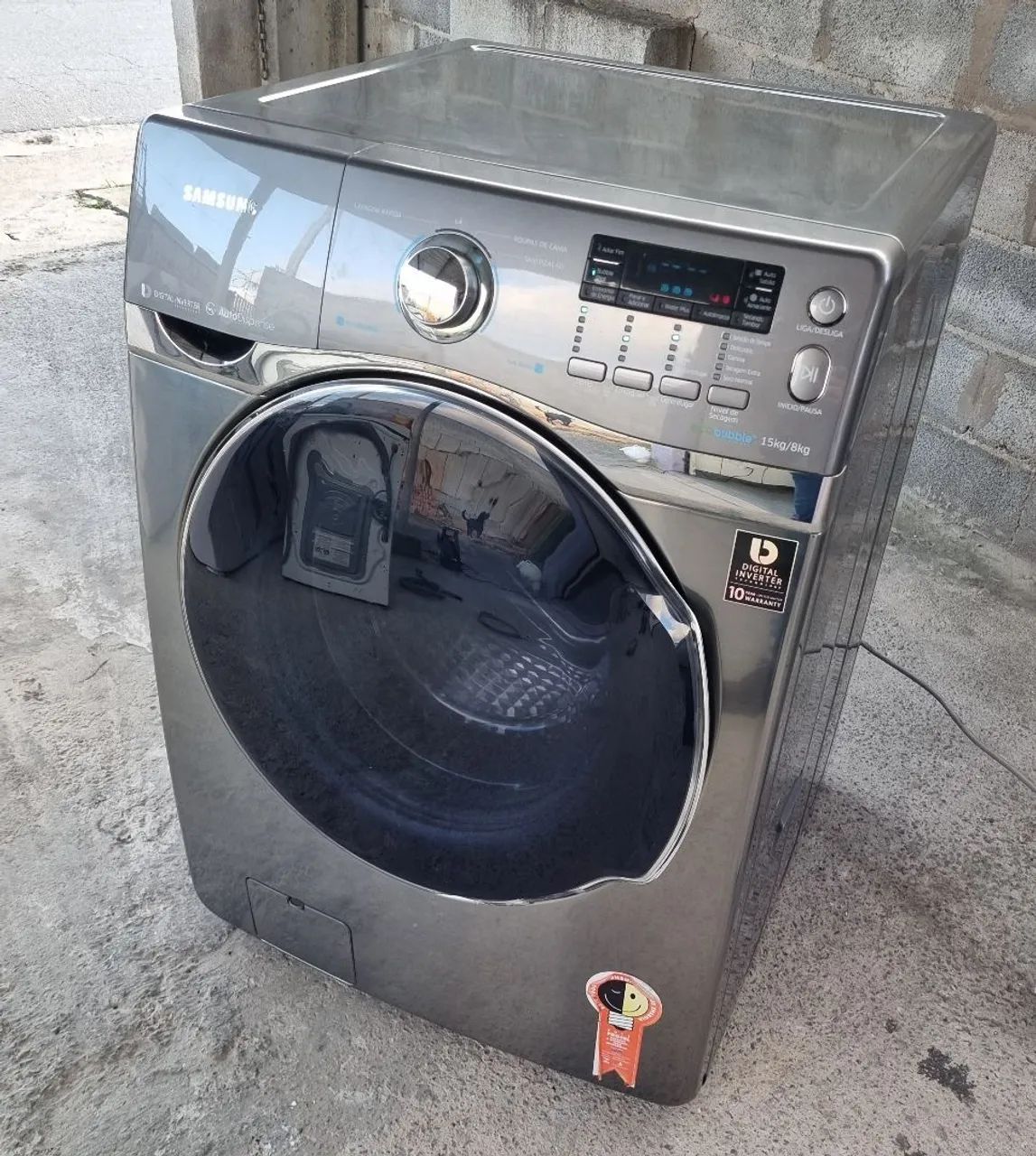 Lava e seca Samsung 15 kilos grande