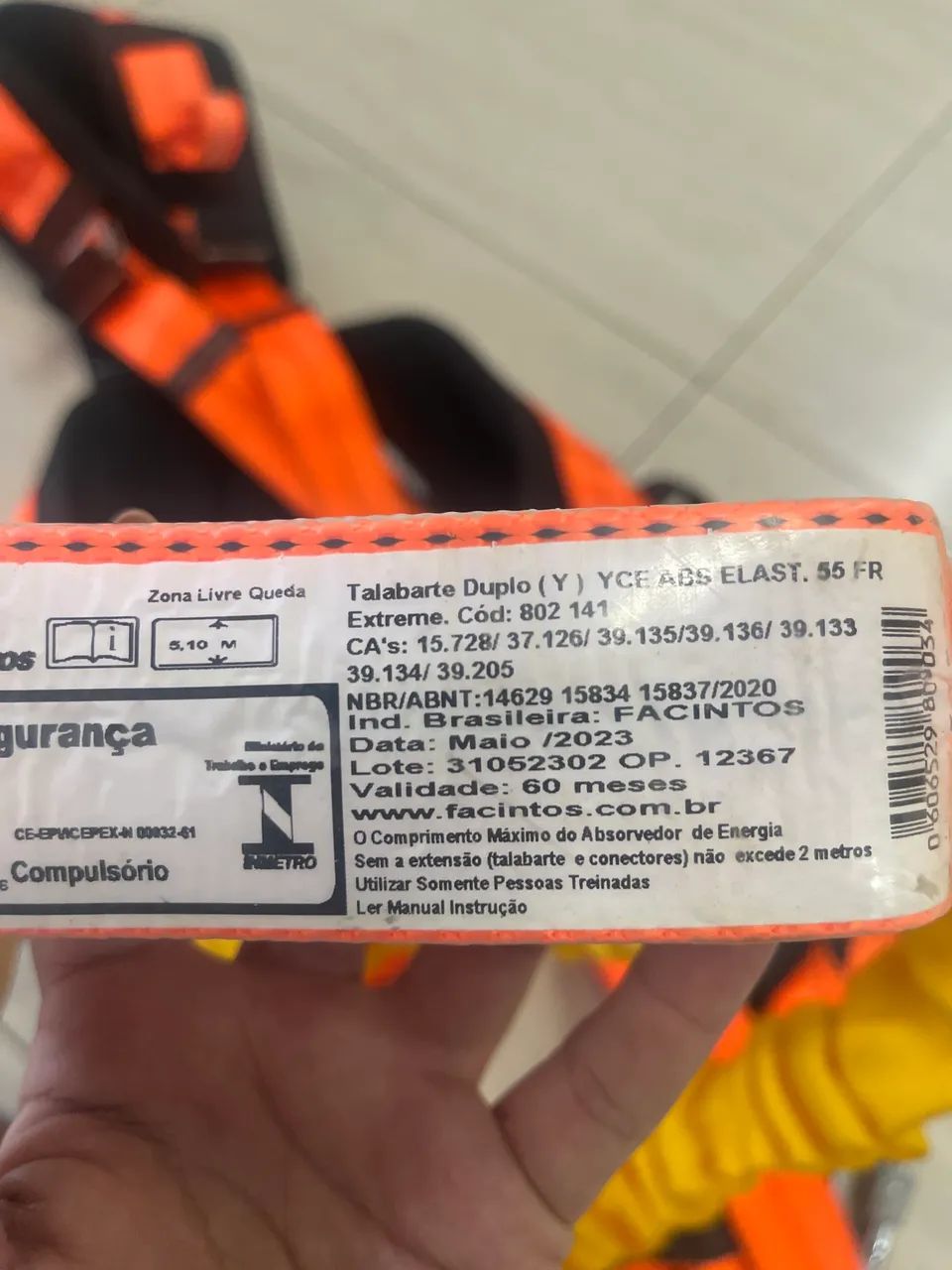 Cinto de segurança para trabalho em altura, tipo pára-quedista - Foto 2