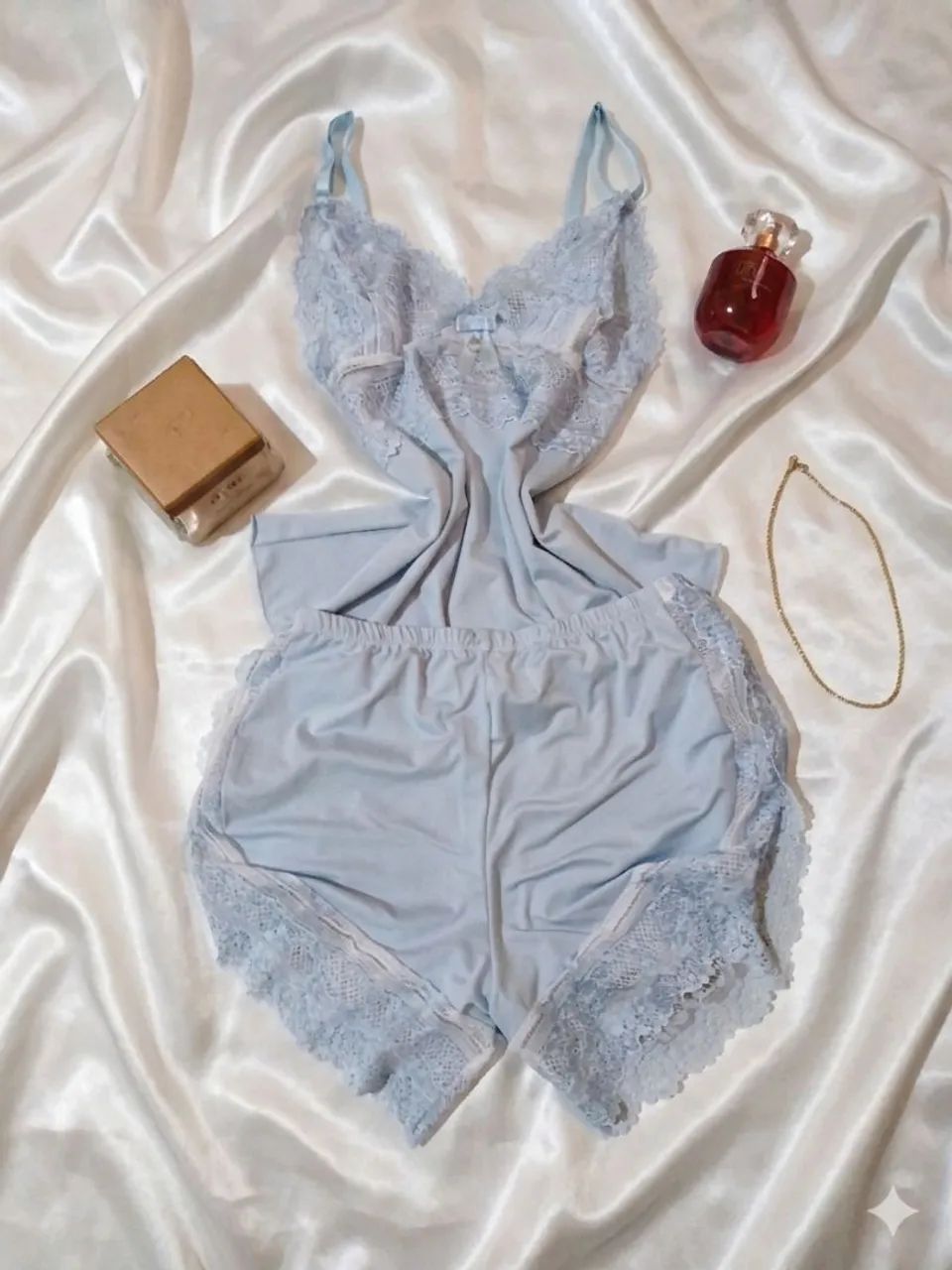Baby-doll luxo azul  - Foto 2