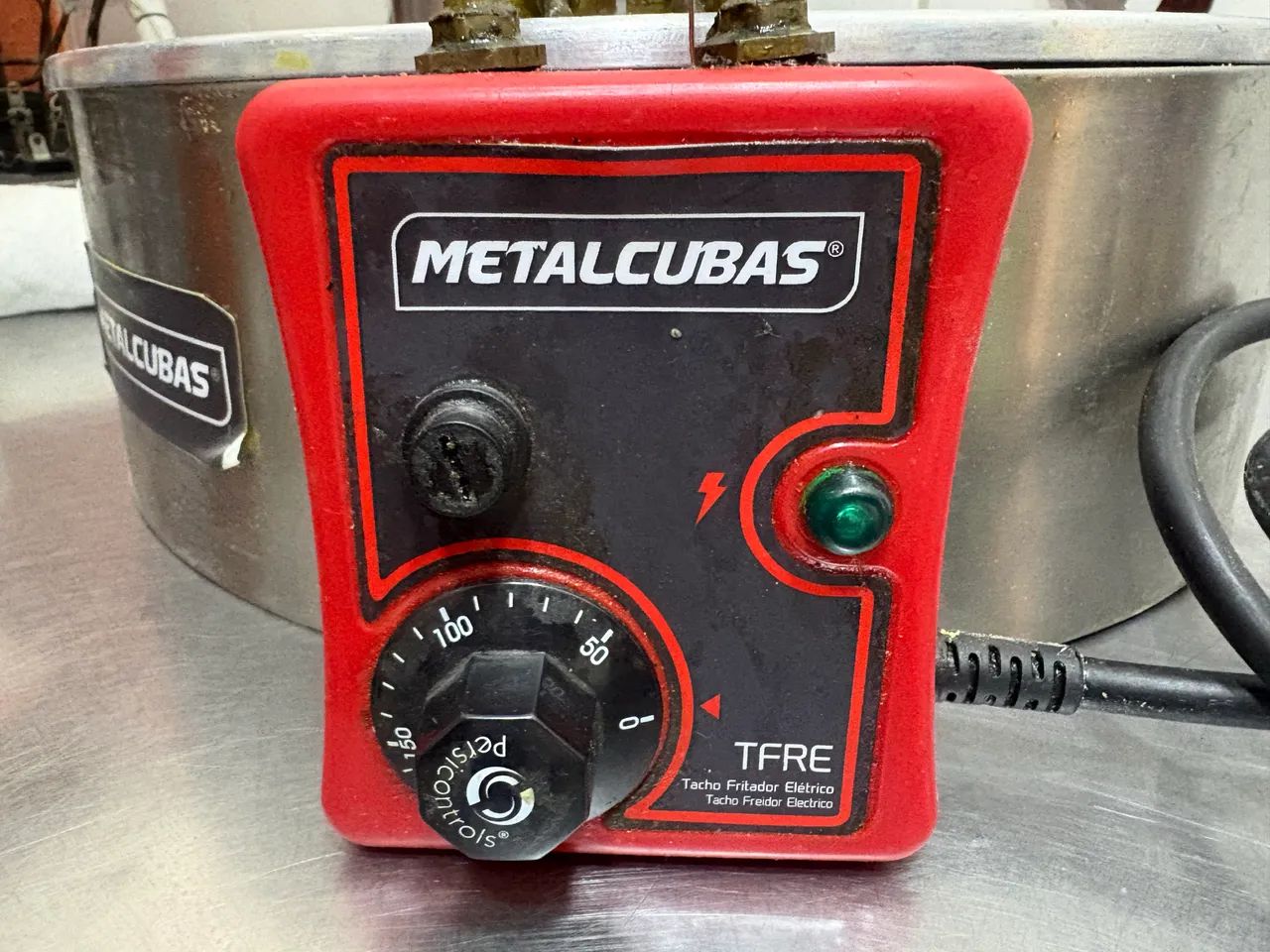 Tfre Fritadeira Tacho de Fritura Elétrico 5 Litros TFRE 5 220v Metalcubas ...