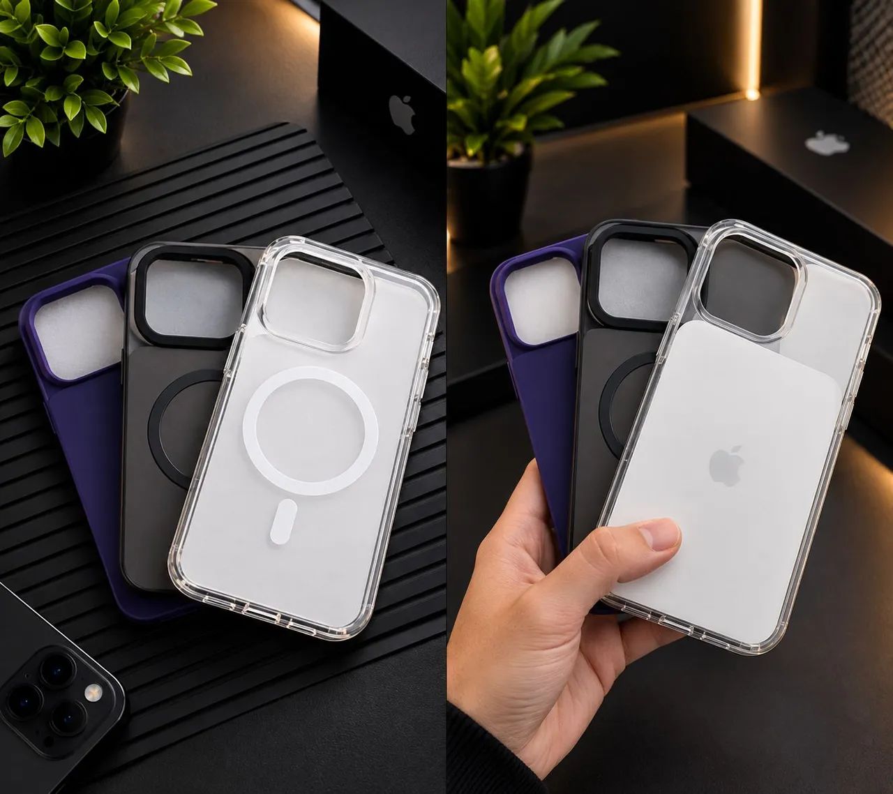 Kit com 3 Capinhas para iPhone 15 Pro Max | Mix de Modelos - Foto 2