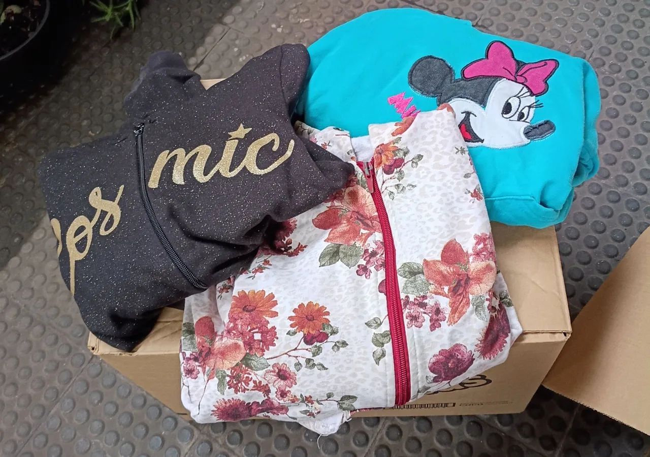 Lote blusas e moletom infantil 