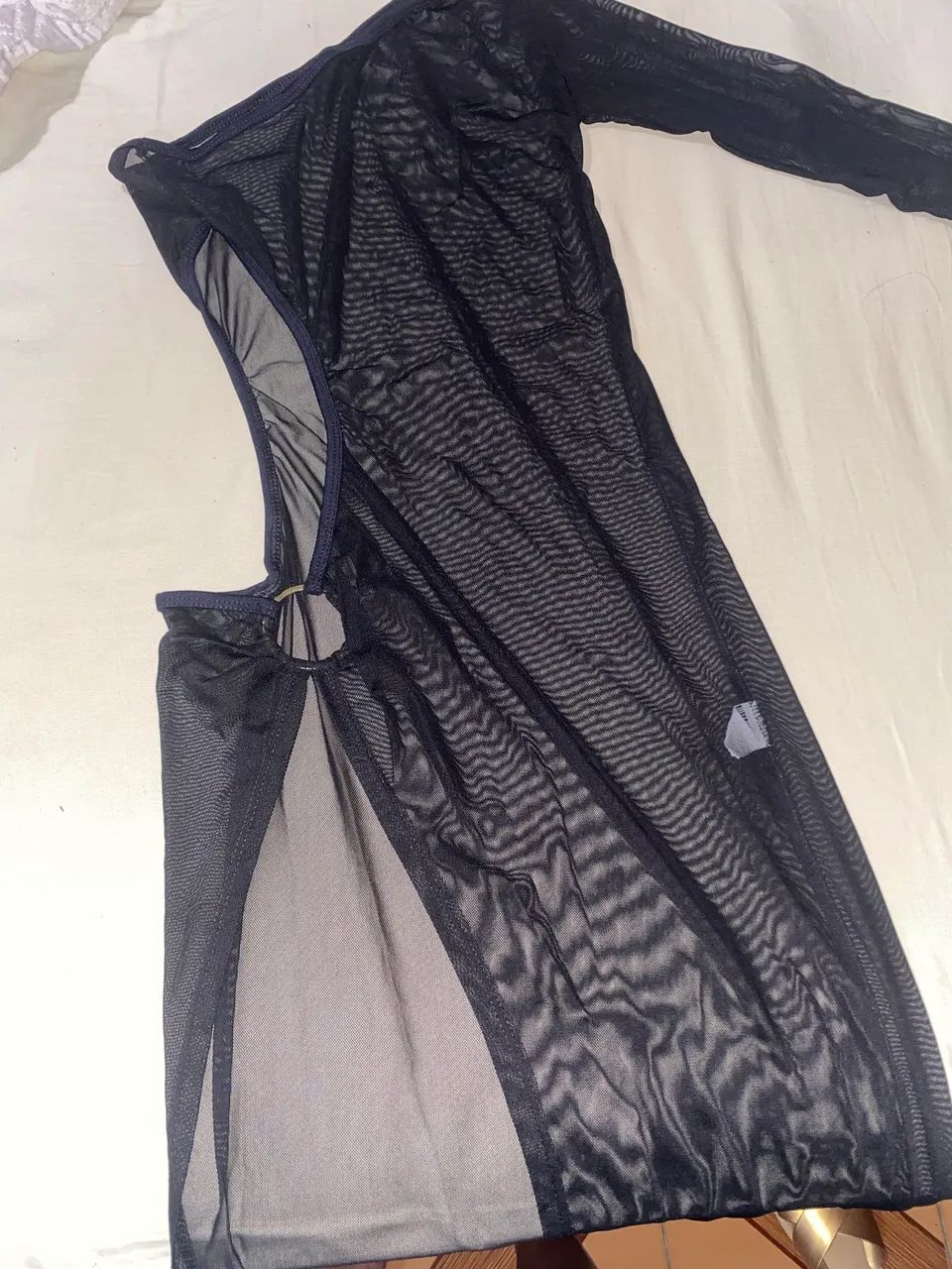 Saída de praia em tule preta - Foto 2