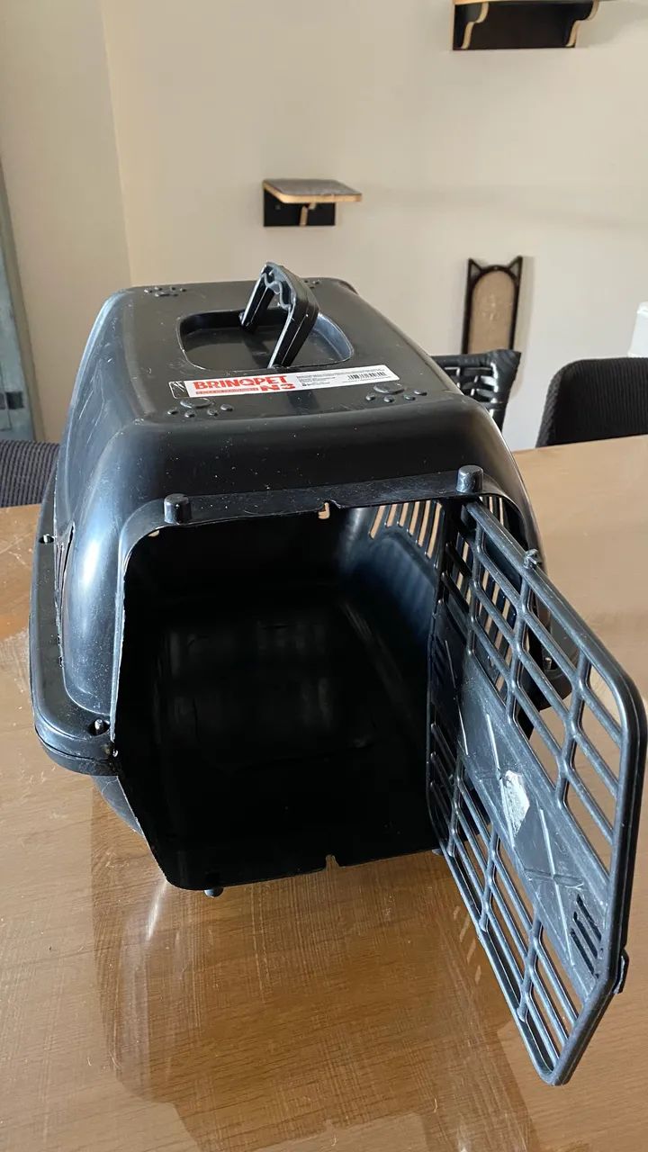 CAIXA DE TRANSPORTE PARA CÃES E GATOS Nº 3 | PRETA - Foto 3