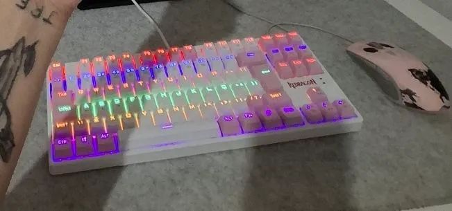 Teclado Mecânico Kumara Red Dragon switch blue