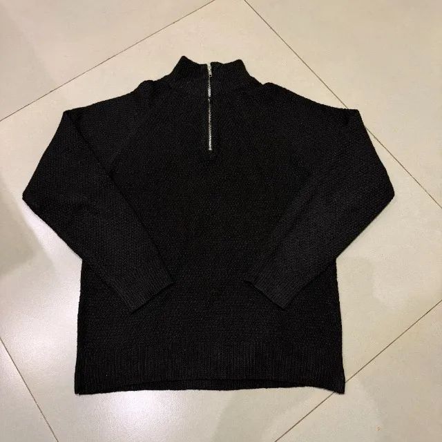 Suéter Texturizado Preto