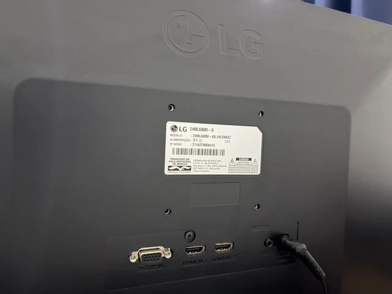 Monitor LG 24ML600 novíssimo  - Foto 4