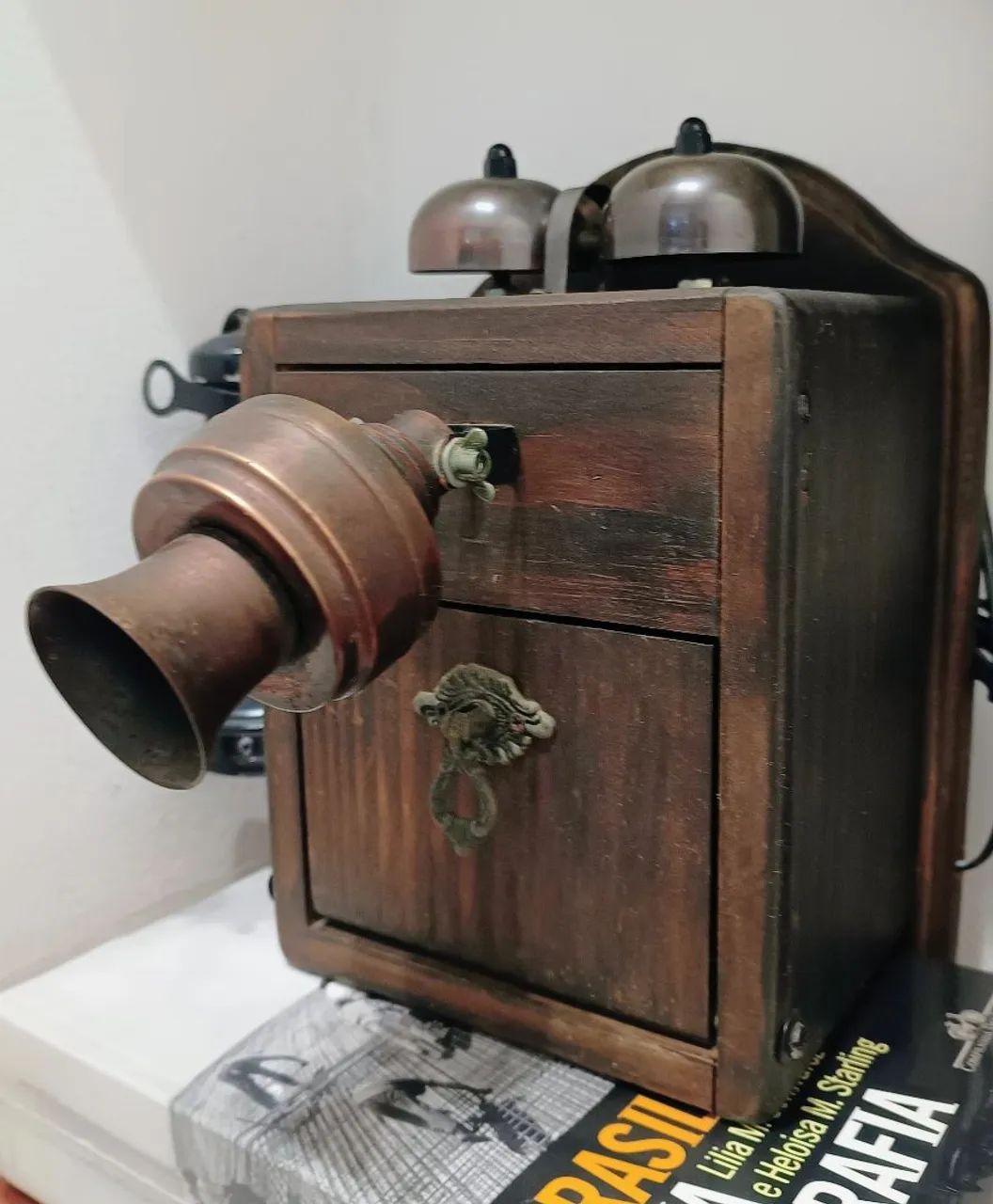 Telefone de madeira 1947  - Foto 5