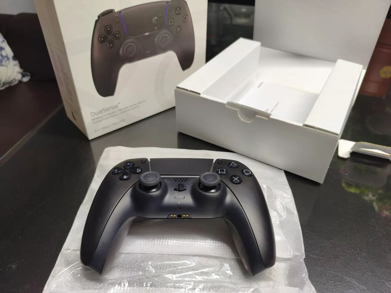 Controle PS5 Preto - Foto 4