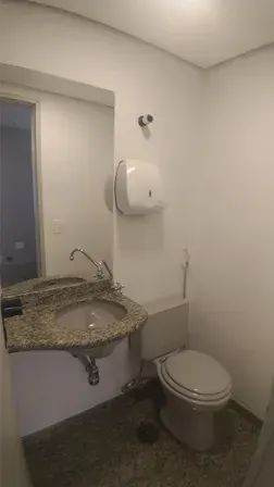 Cj. comercial 75 m², piso elevado de carpete, teto rebaixado, luminárias, ar condicionado  - Foto 3