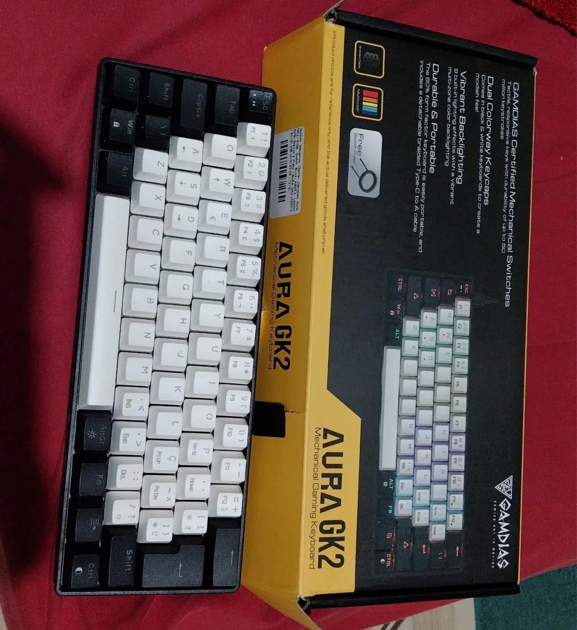 Teclado mecânico aura gk2