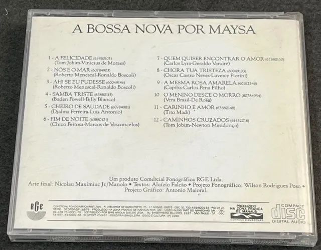 CD Maysa - A Bossa nova por Maysa - Foto 3