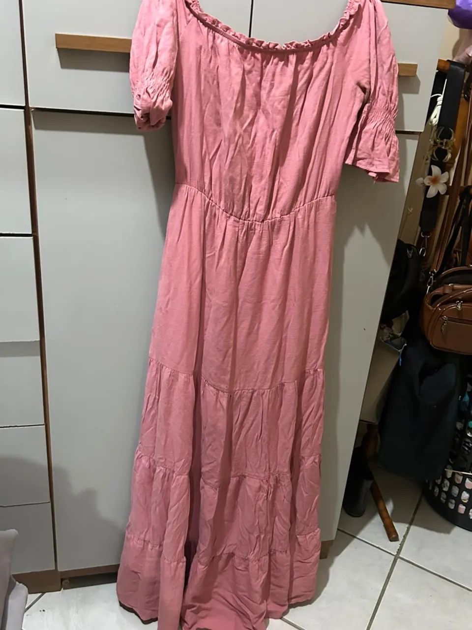 Vestido longo rosa  - Foto 4
