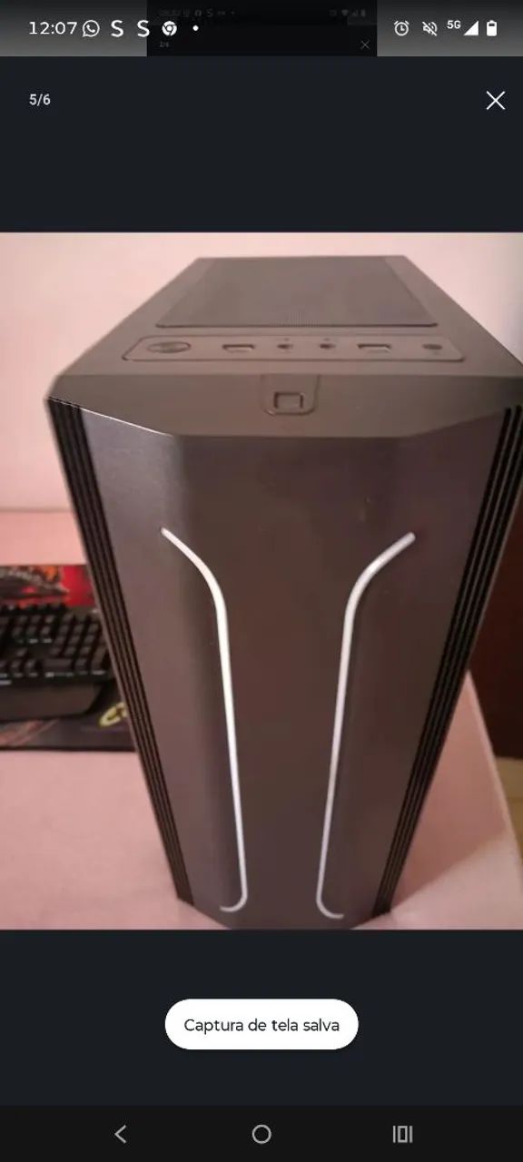 PC GAMER COM TECLADO HYPERX/ MOUSE PAD - Foto 5