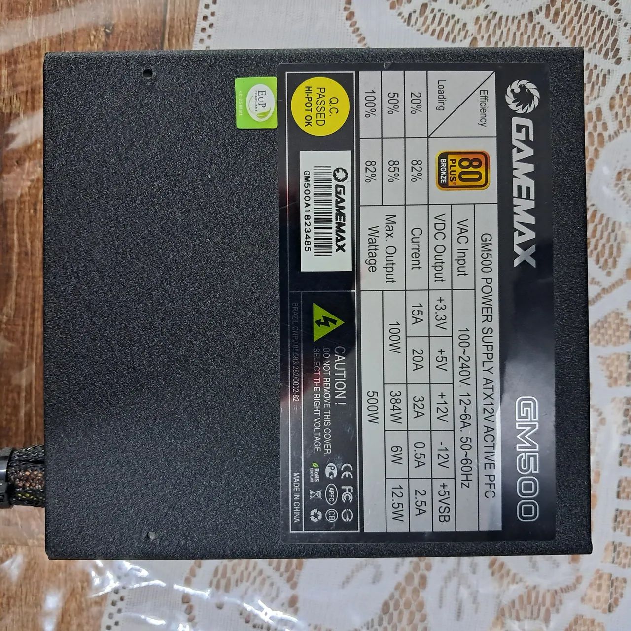 Fonte Gamemax 500W (limpa e verifica) - Foto 3