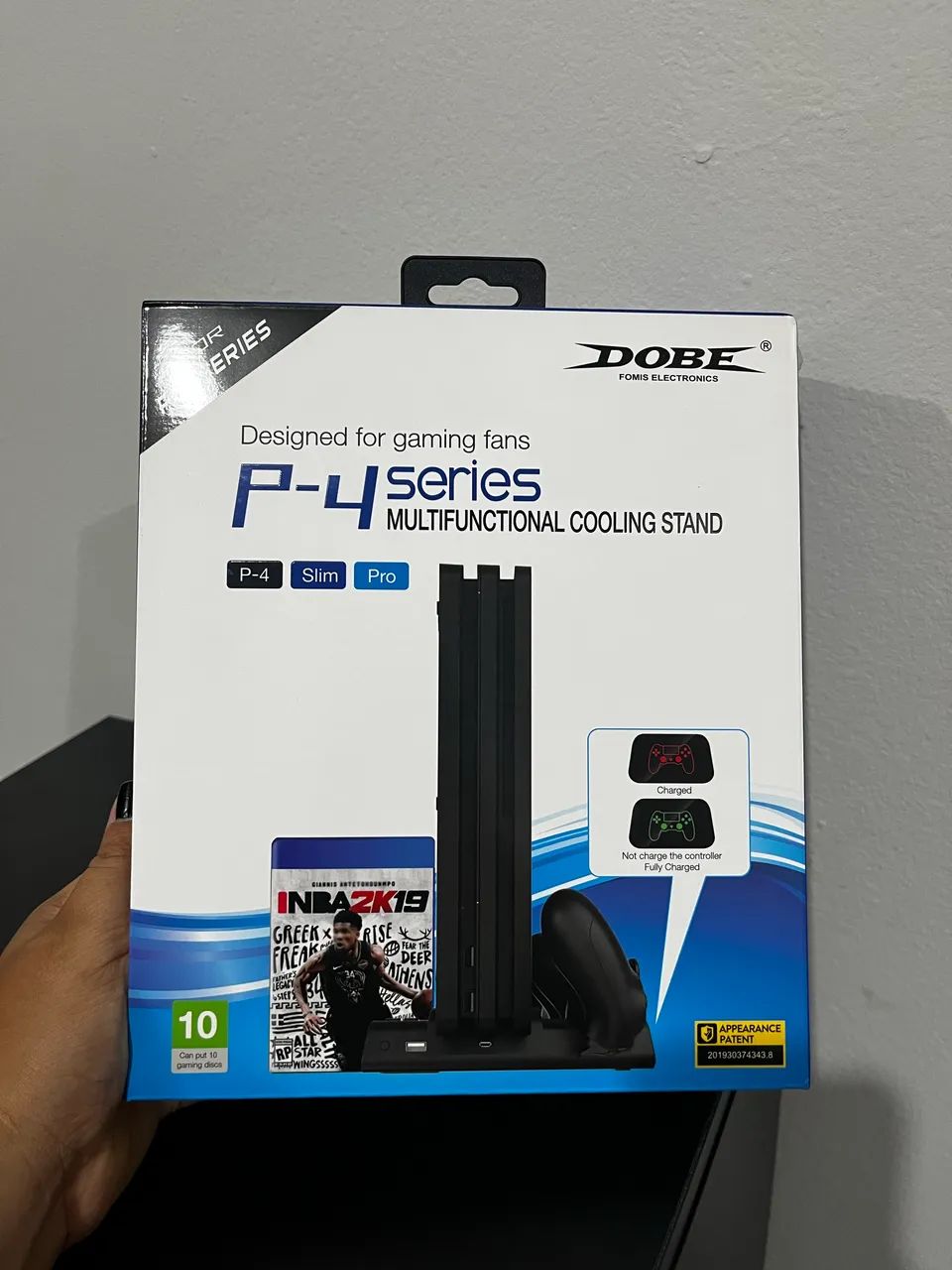 Base de carregador com cooler para PS4