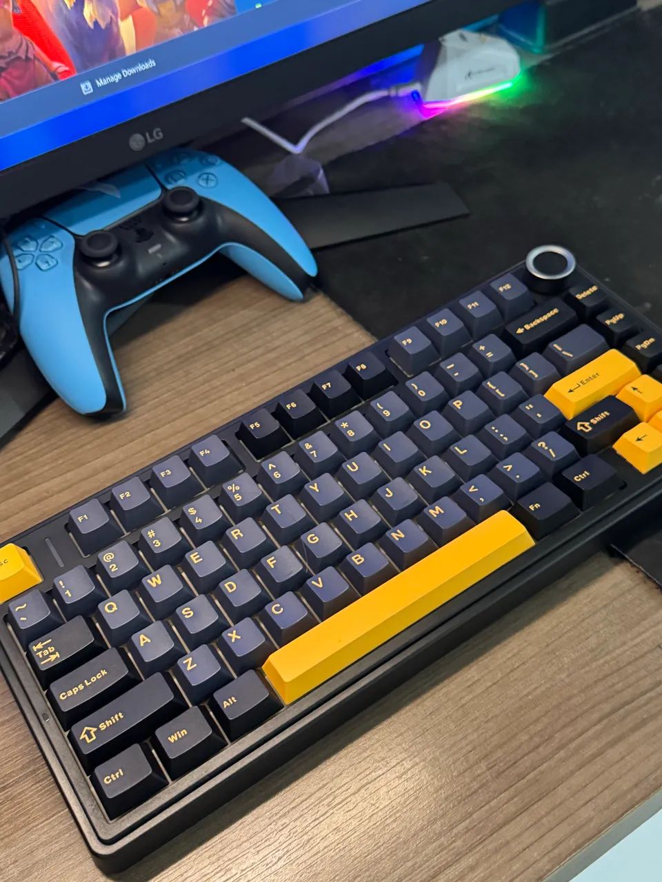 Teclado mecânico tri mode aula f75
