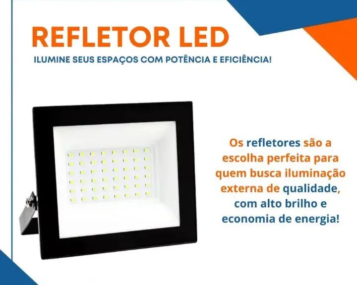 Refletor de Led 100W Branco Frio - Foto 3