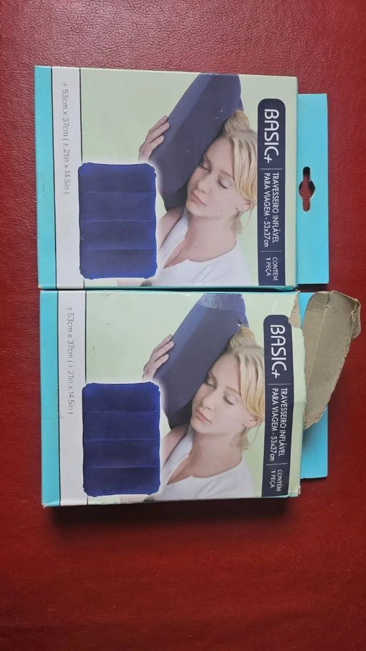 Colchão e travesseiro inflável com bomba - Foto 5