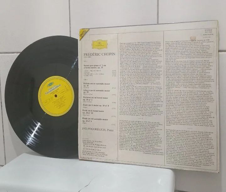 LP Chopin Recital Ivo Pogorelich Ótimo Estado - Foto 5