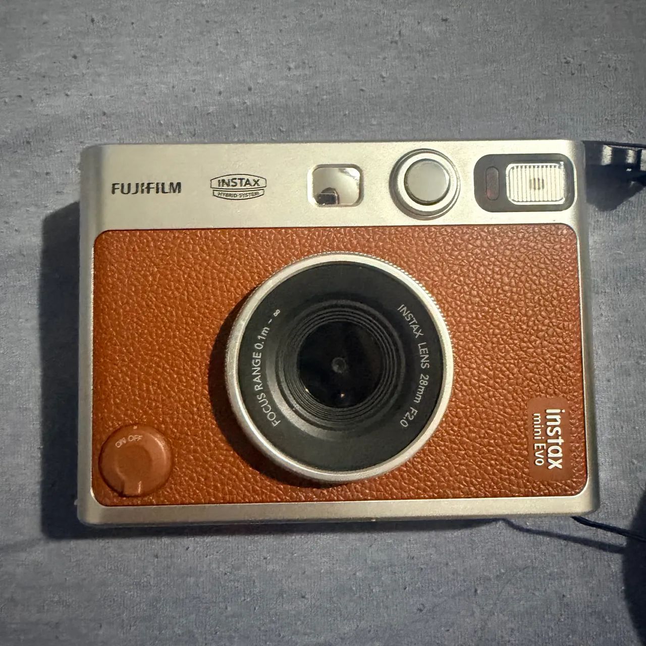 Instax mini evo marrom com capa - Foto 3