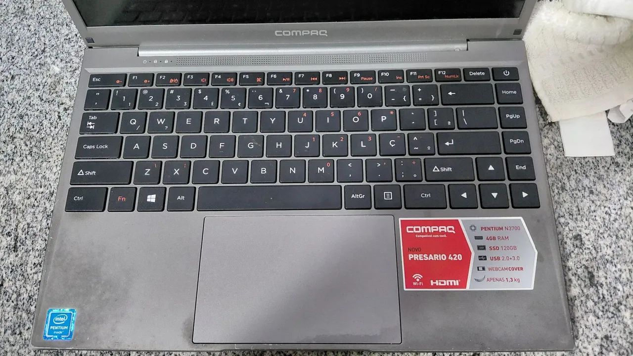 Notebook compaq 4GB ram + ssd 225GB - Foto 2