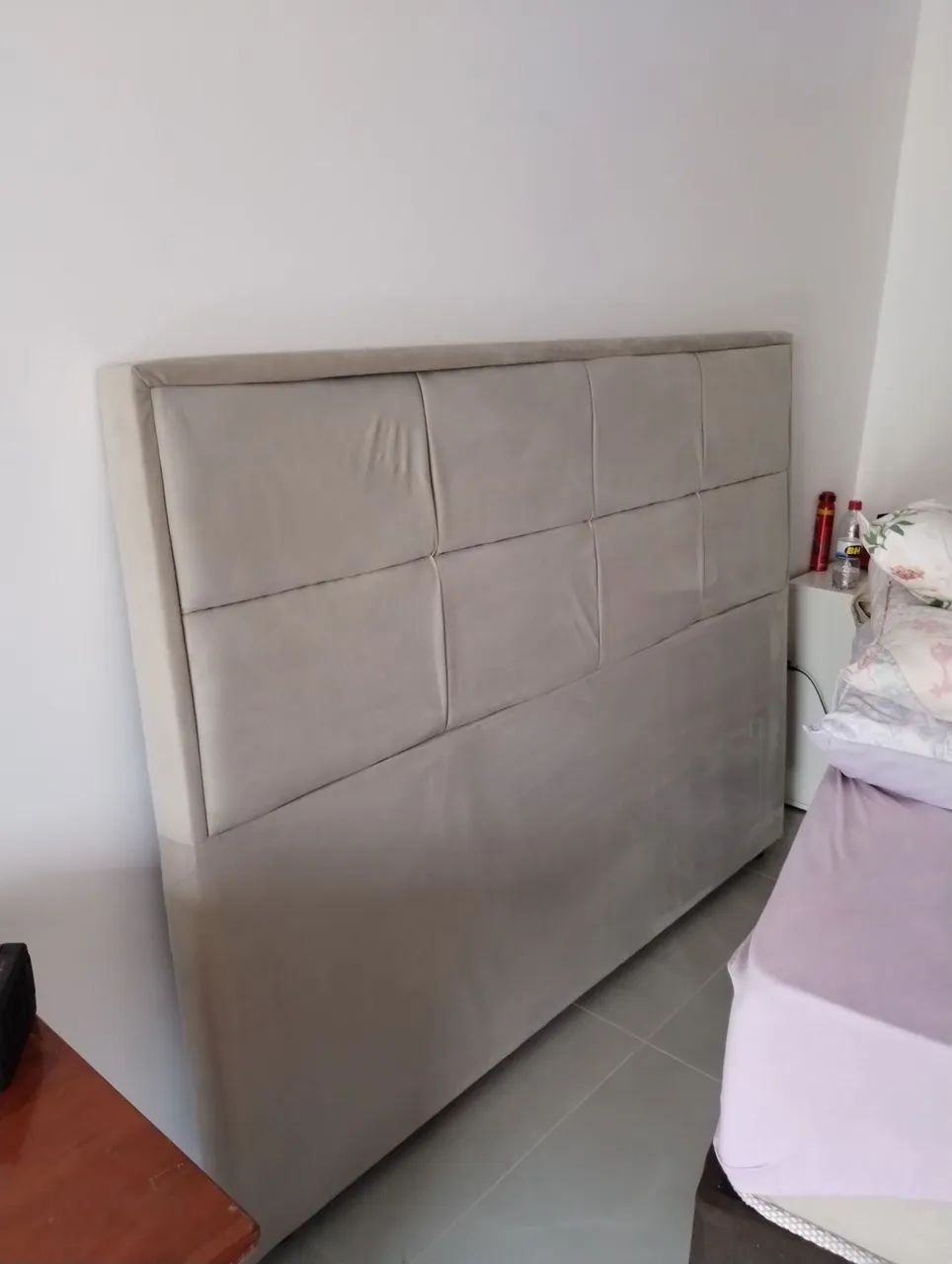 Cabeceira de cama box casal. Semi nova . - Foto 3