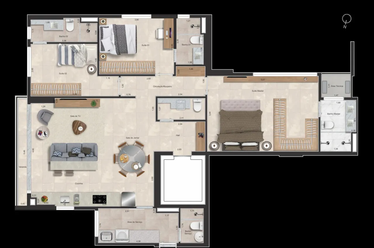 PLANTA 135m²
