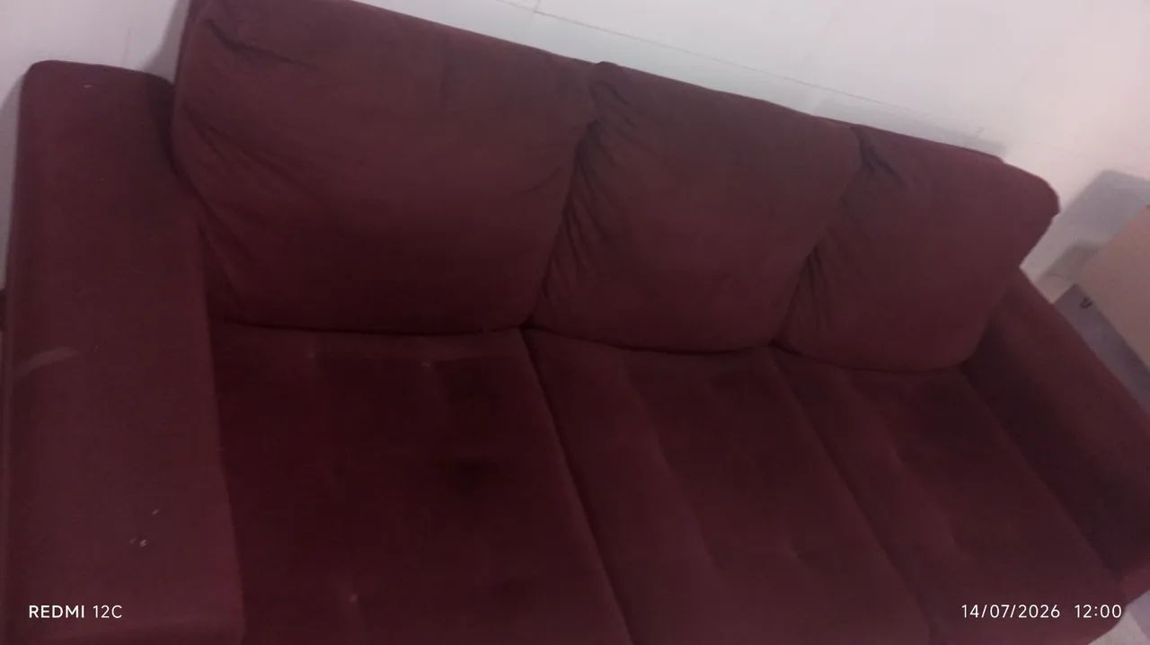 Sofá retrátil de três lugares (da Jacaúna) - Foto 4