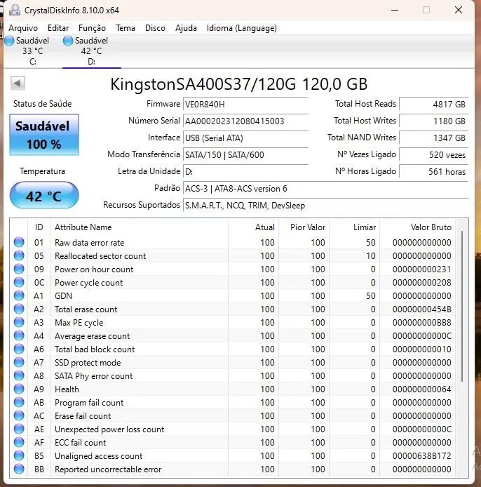 Ssd Kingston 120GB  - Foto 3