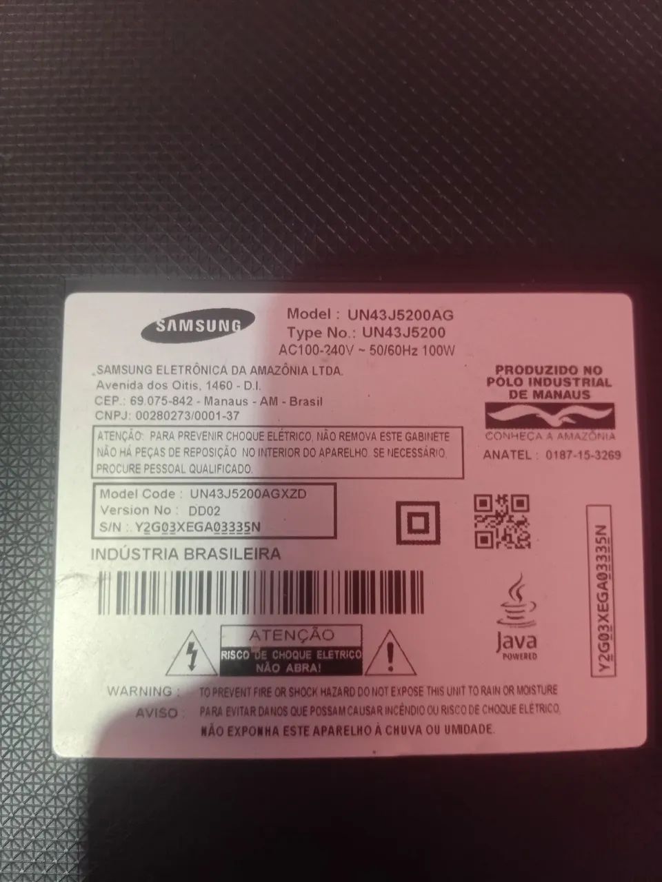 TV 43 Samsung defeito no display  - Foto 2