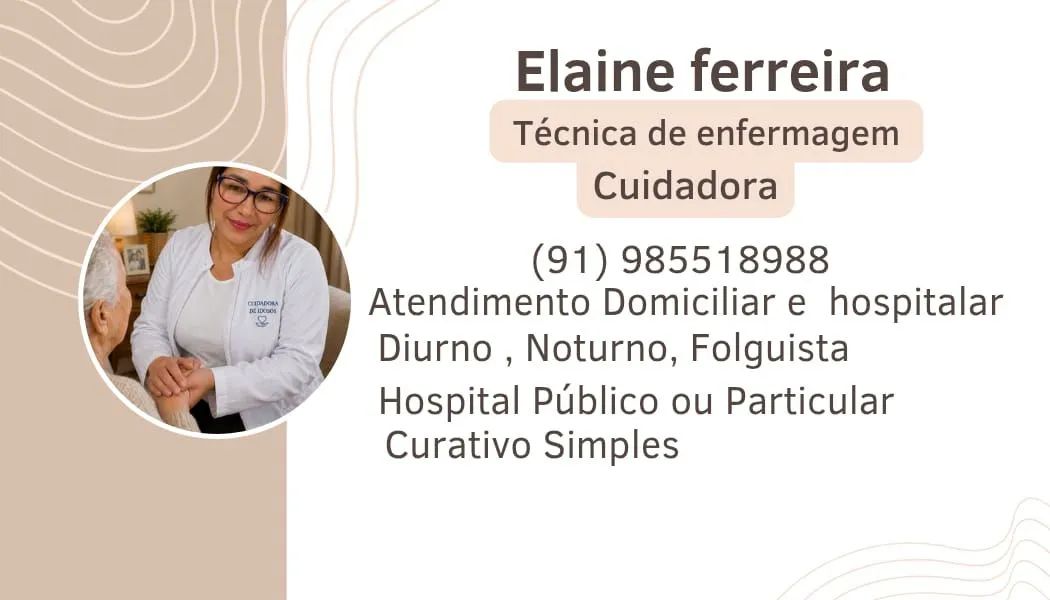Cuidadora e acompanhante hospitalar 