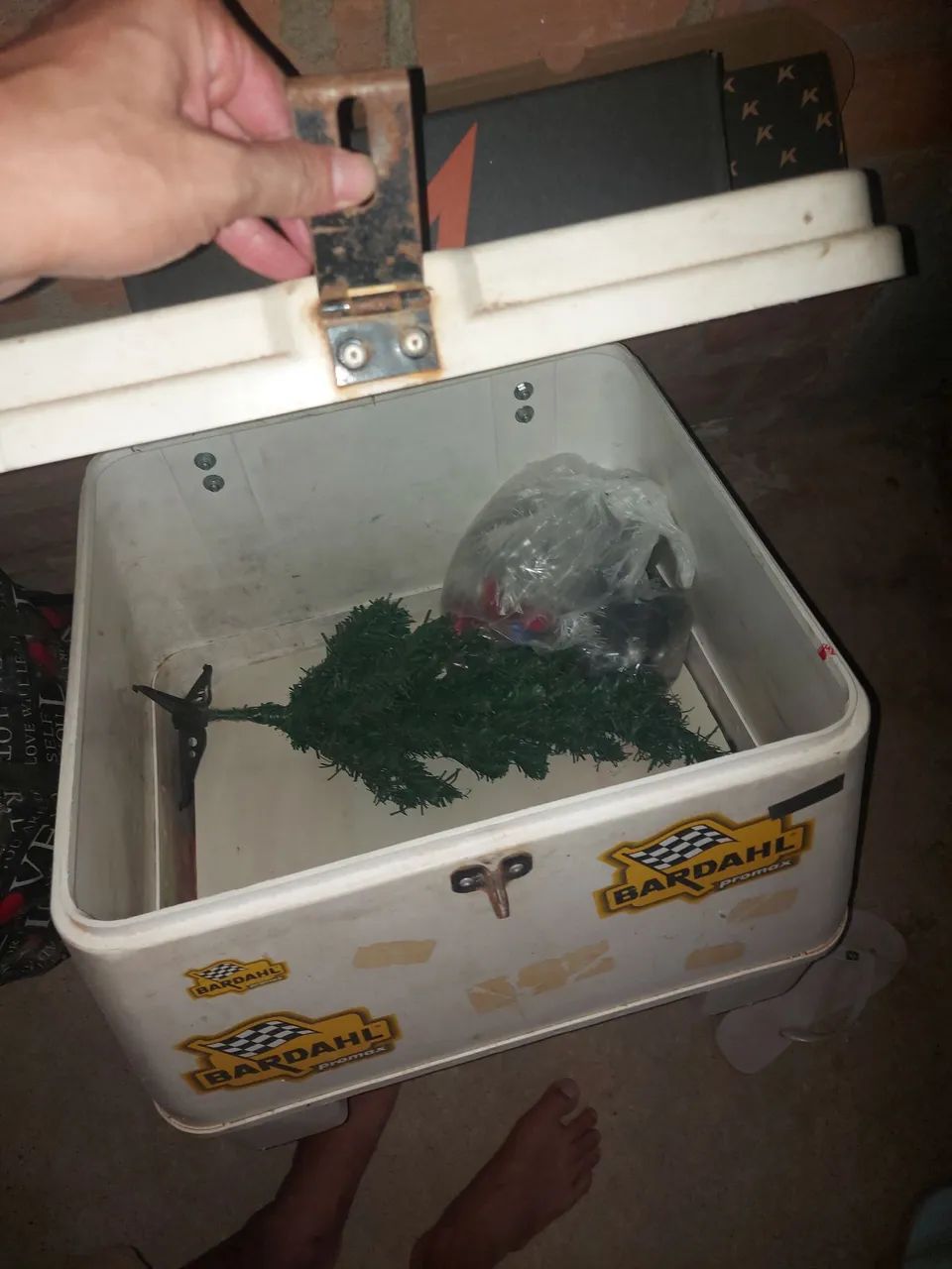 Vendo baú já com suporte 