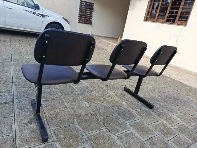 Cadeira longarina com três lugares   - Foto 2