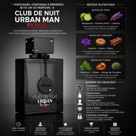 Perfume Club de Nuit Urban Man Elixir EDP 100ml - Foto 4