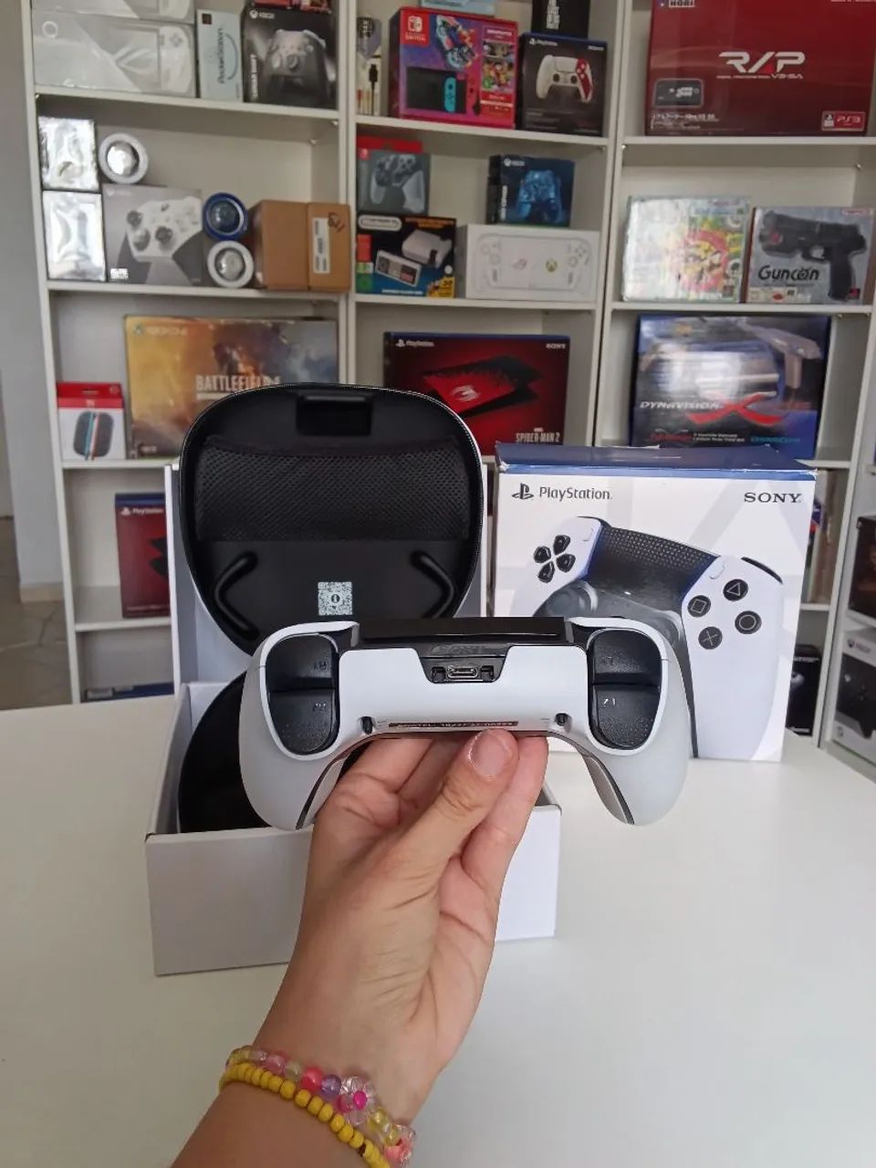 Vendo Controle DualSense Edge Branco Ps5 Semi novo - Foto 5