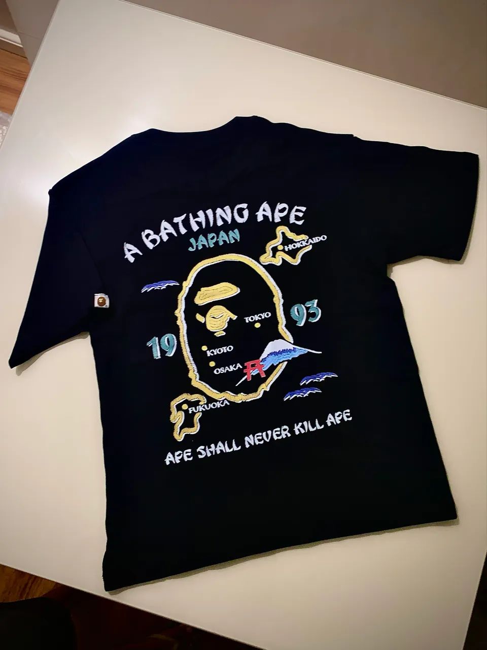 BAPE アメフトシャツ ナンバリング 93 ブラック Camisa bape japan 1993 - Roupas - Riacho Fundo II, Brasília