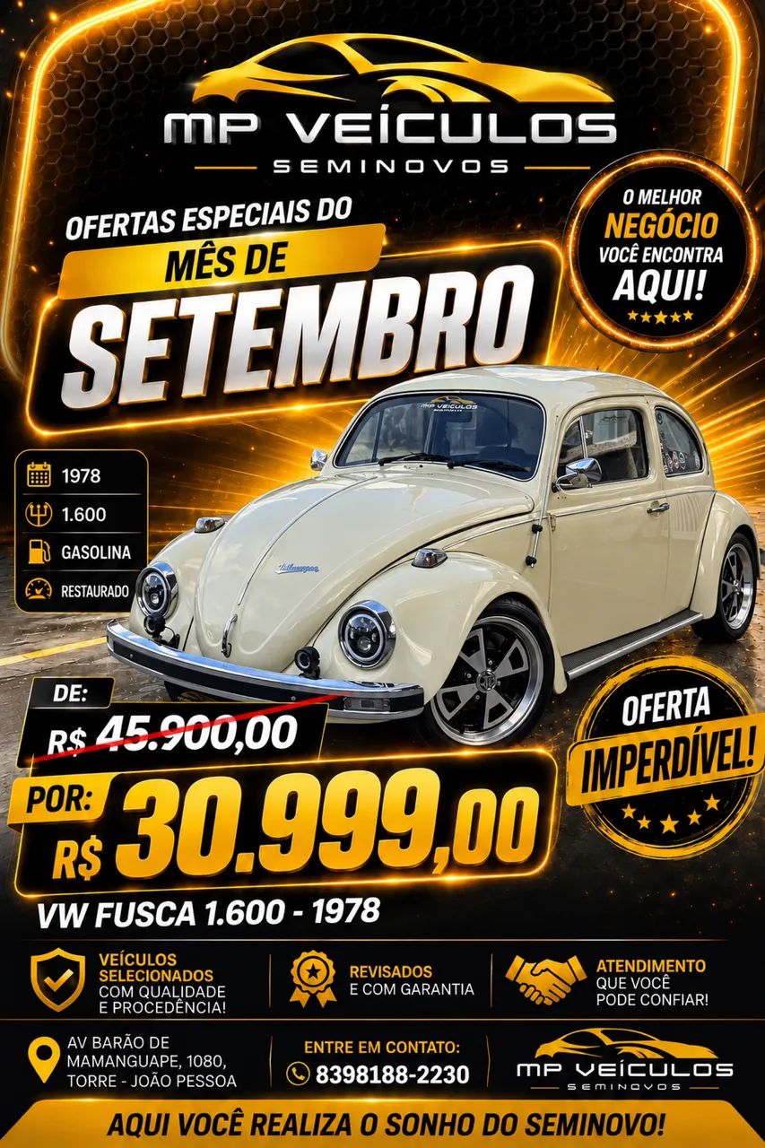 Volkswagen Fusca 1300 1978