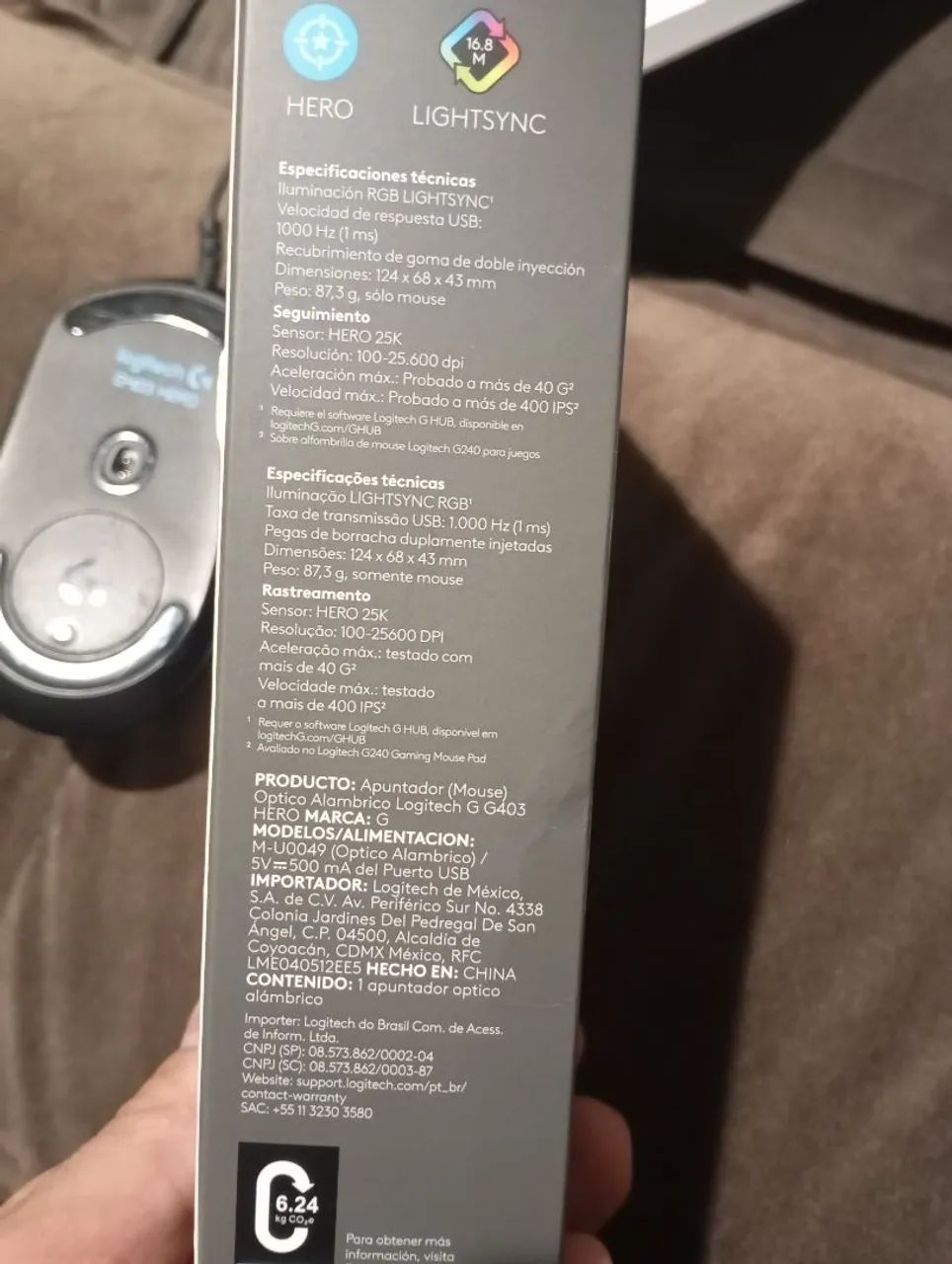 Mouse G403 Logitech  - Foto 5