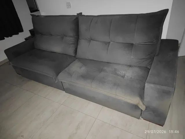Sofá Retrátil Reclinável 2.90m