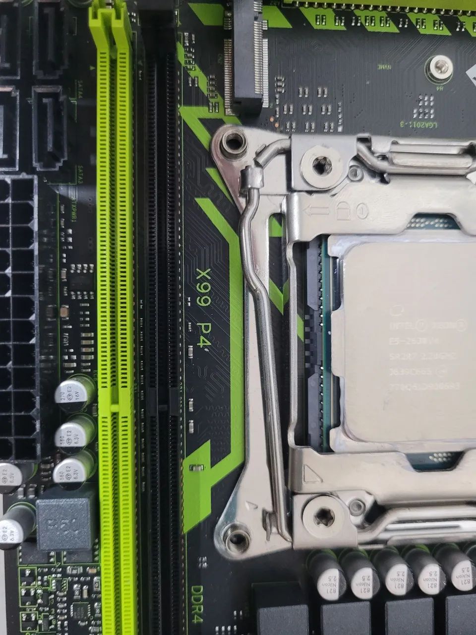 Kit Placa mae x99 com processador 2650v4 - Foto 2