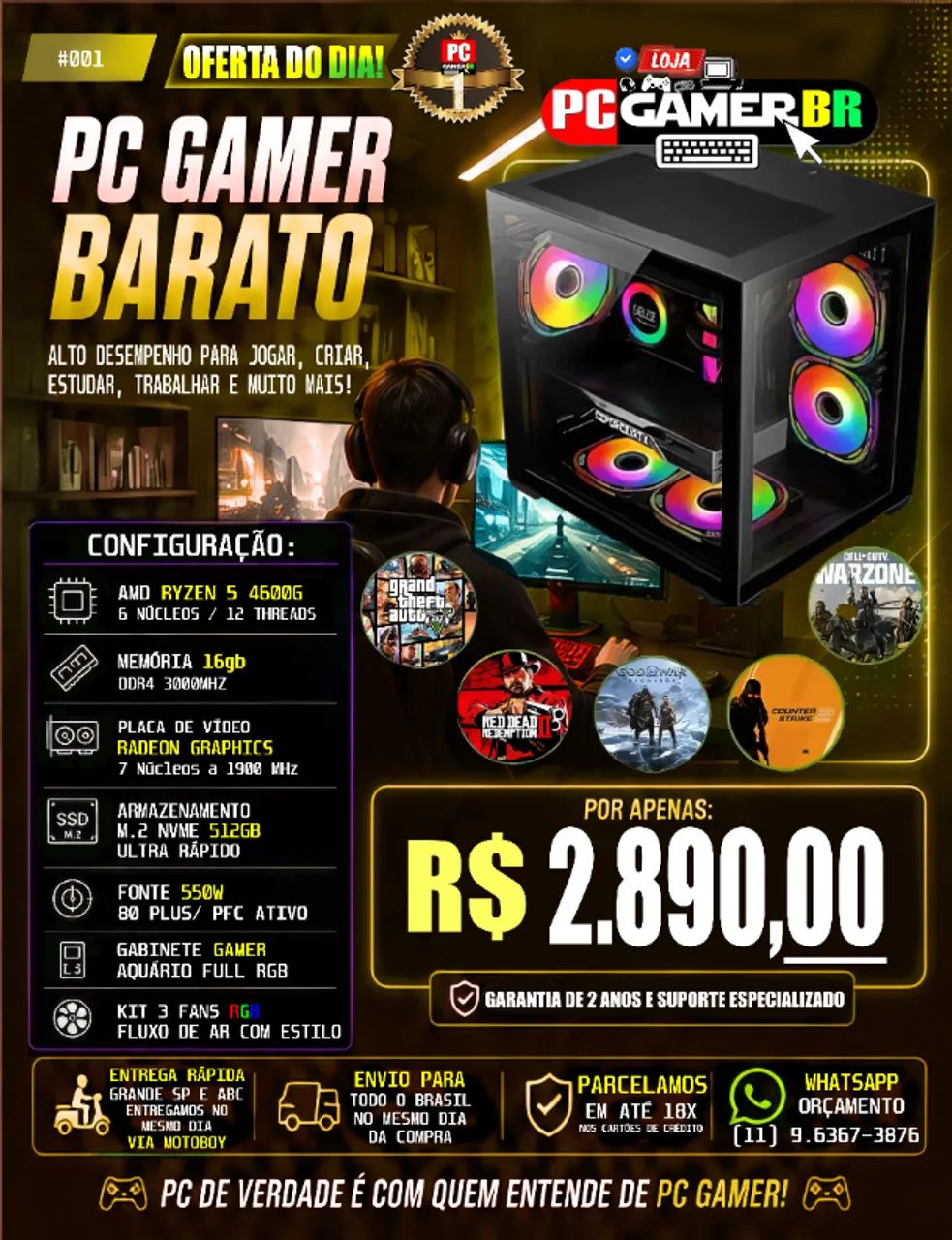 Pc Gamer que voce procura esta aqui! - Foto 4