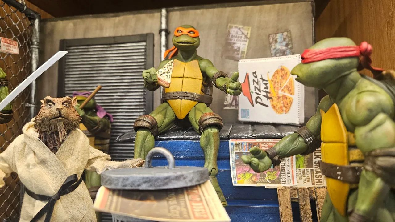 Set Tartarugas Ninja Neca com Diorama!!! - Foto 3